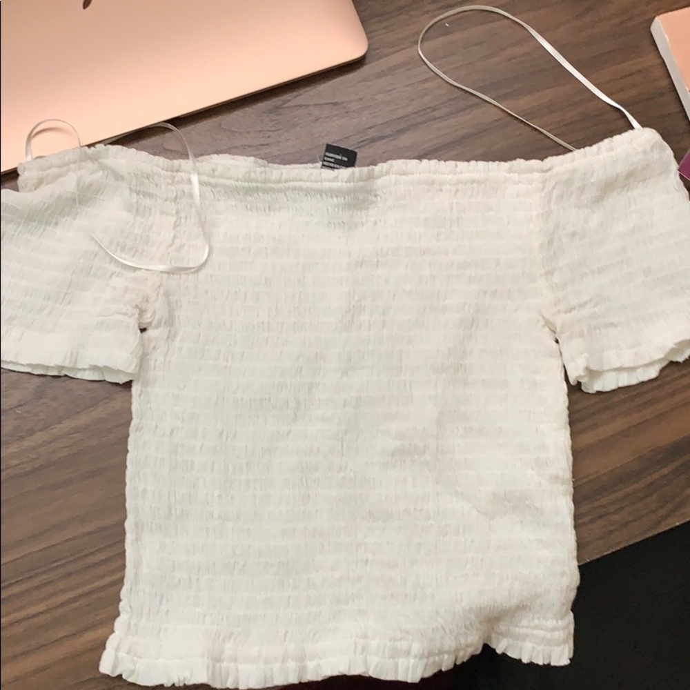 Ribbed Off the shoulder top